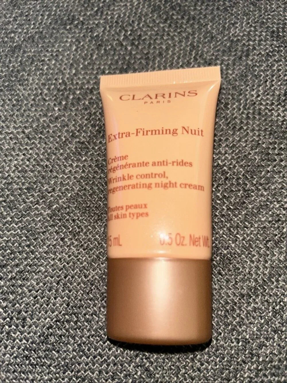 Clarins Extra-Firming Nuit Wrinkle Control, Regenerating Night Cream 0.5oz New